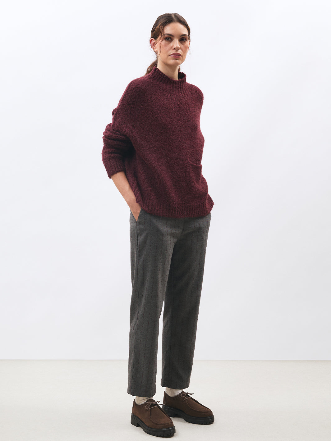 Codyn Sweater in Bordeaux