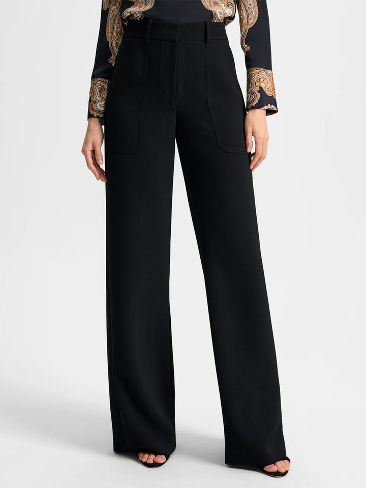 Cole Wide Leg Pant in Black