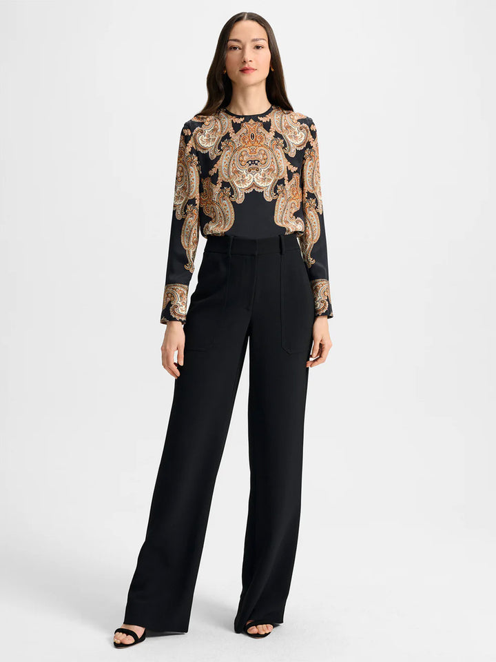 Cole Wide Leg Pant in Black