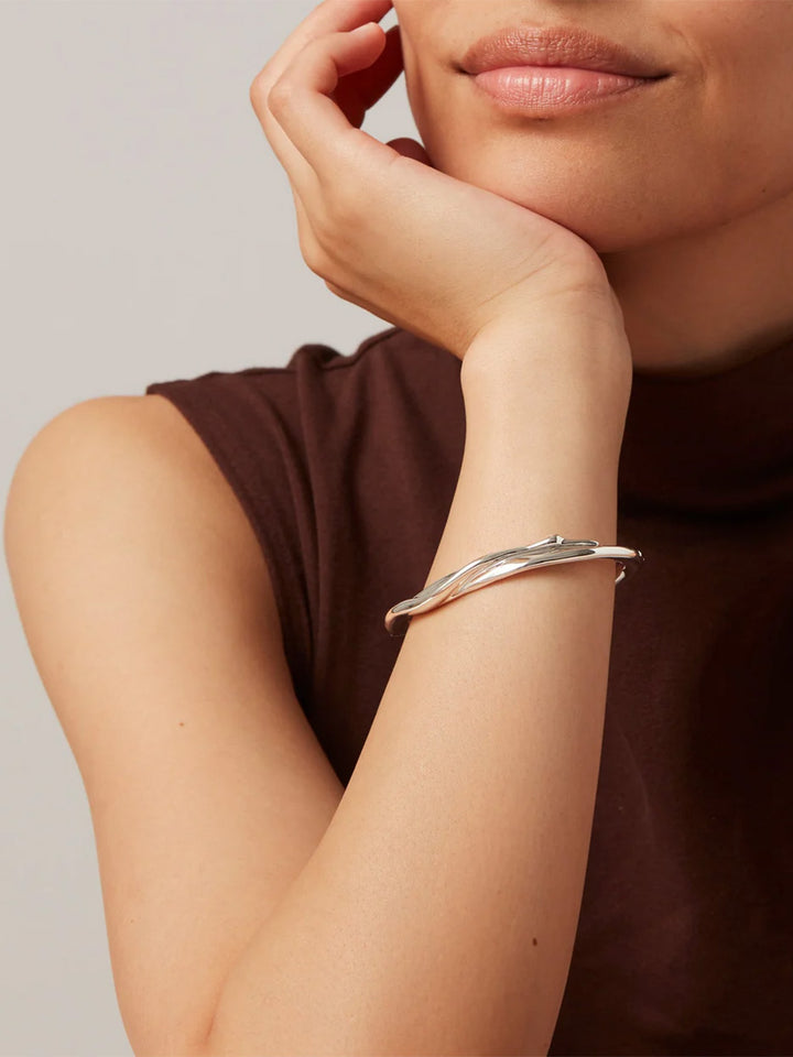 Colette Bangle in Silver