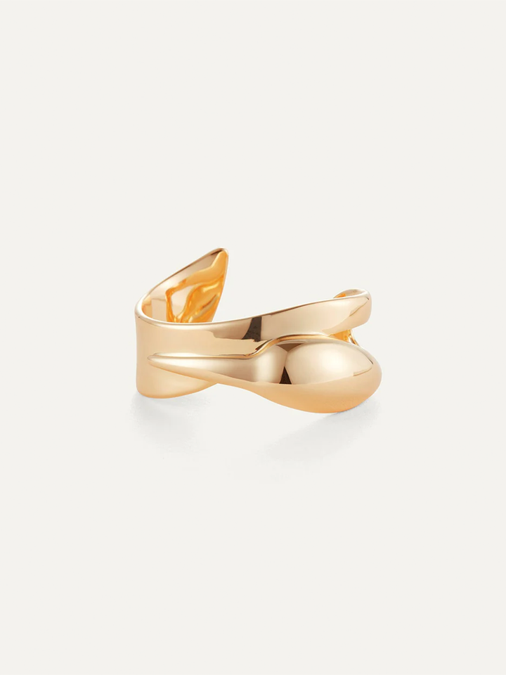 Colette Cuff Bracelet in Pearl Gold