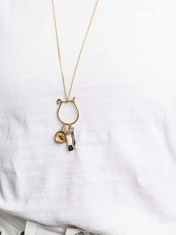 Protection Direction and Luck Necklace in Gold
