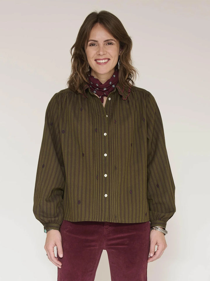 Cornley Top in Kaki