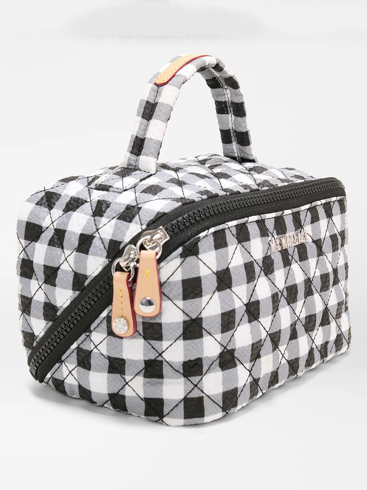 Metro Accordion organizer in Black/White Gingham