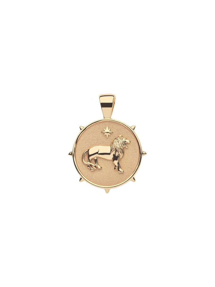 COURAGE JW Small Pendant Coin and Chain in Gold
