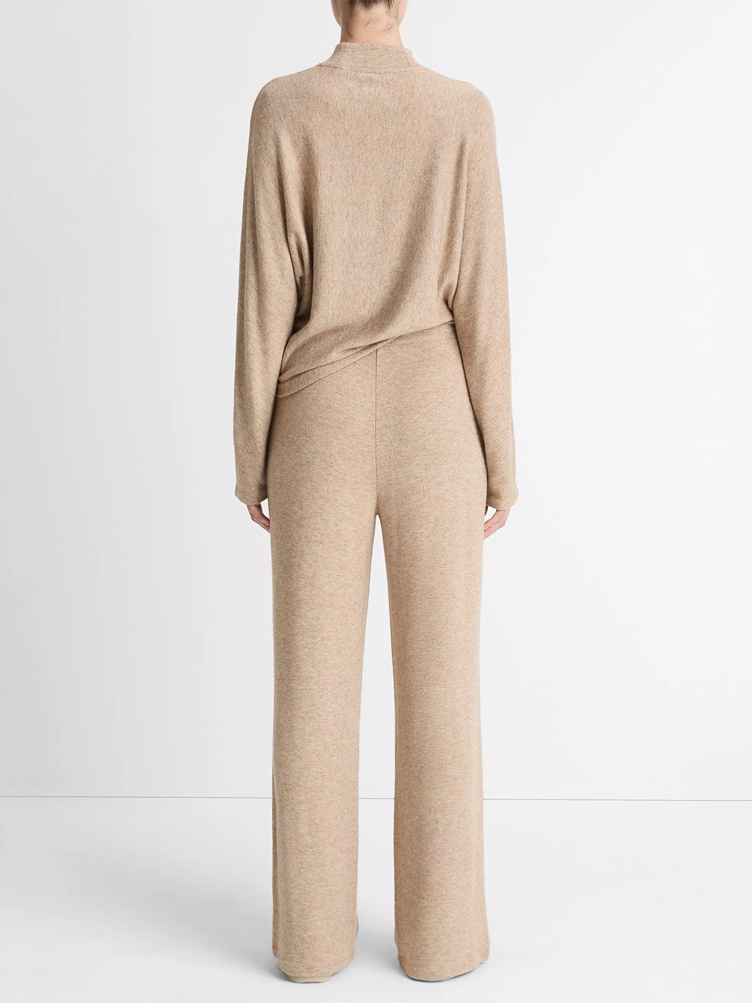Cozy Wide-Leg Pant in Heather Bruna