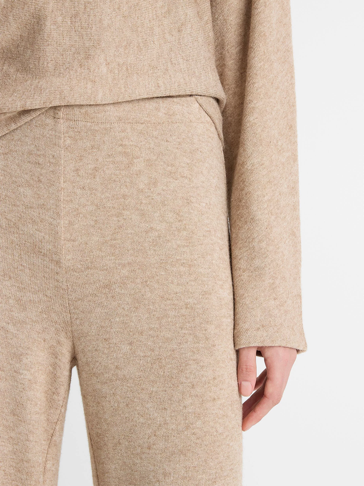 Cozy Wide-Leg Pant in Heather Bruna