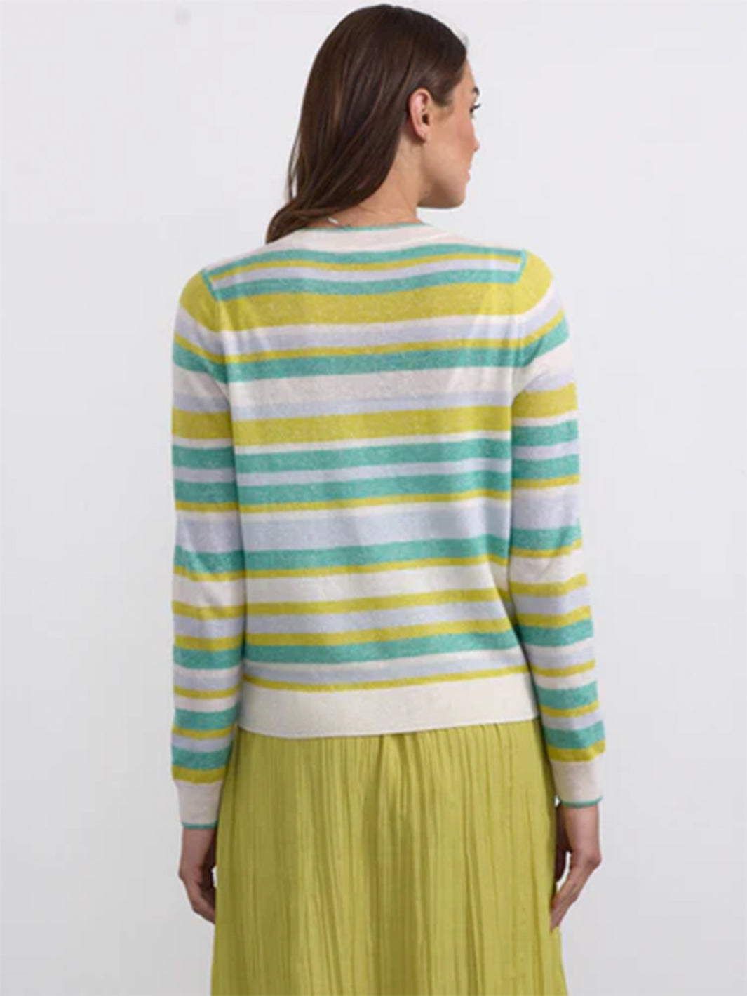 Stripe Crew Neck in Mint Stripe