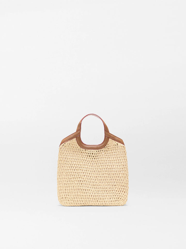 Mini Crochet Georgia Tote in Camel Crochet