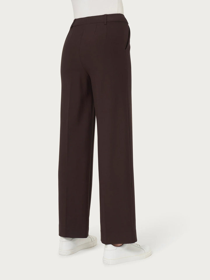 Cropped Wide Pants in Chocolate