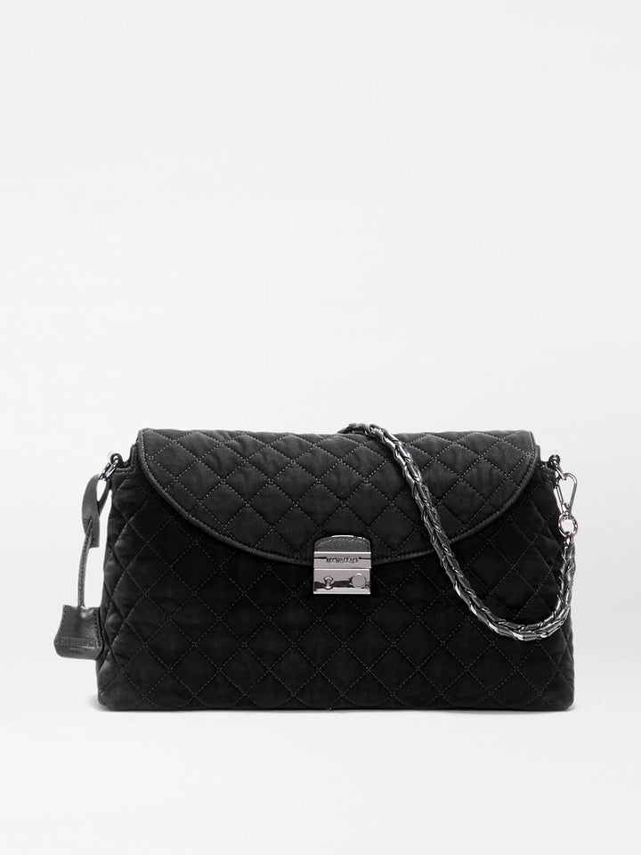 Crosby Lock Shoulder in Black Velvet