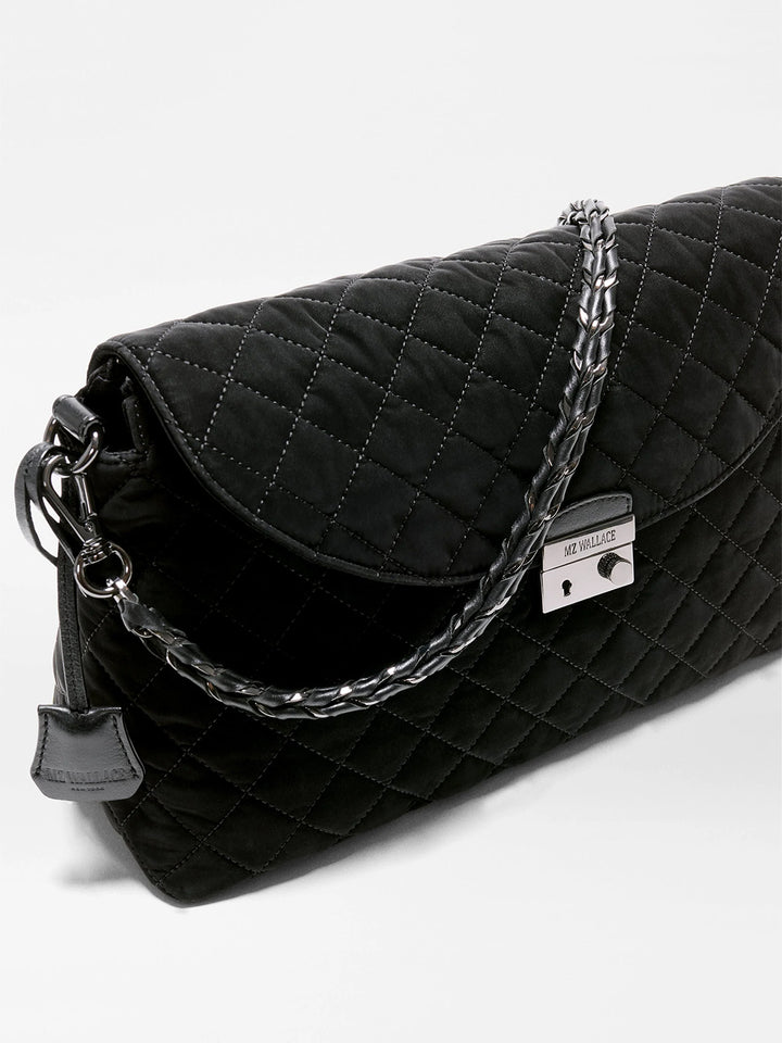 Crosby Lock Shoulder in Black Velvet