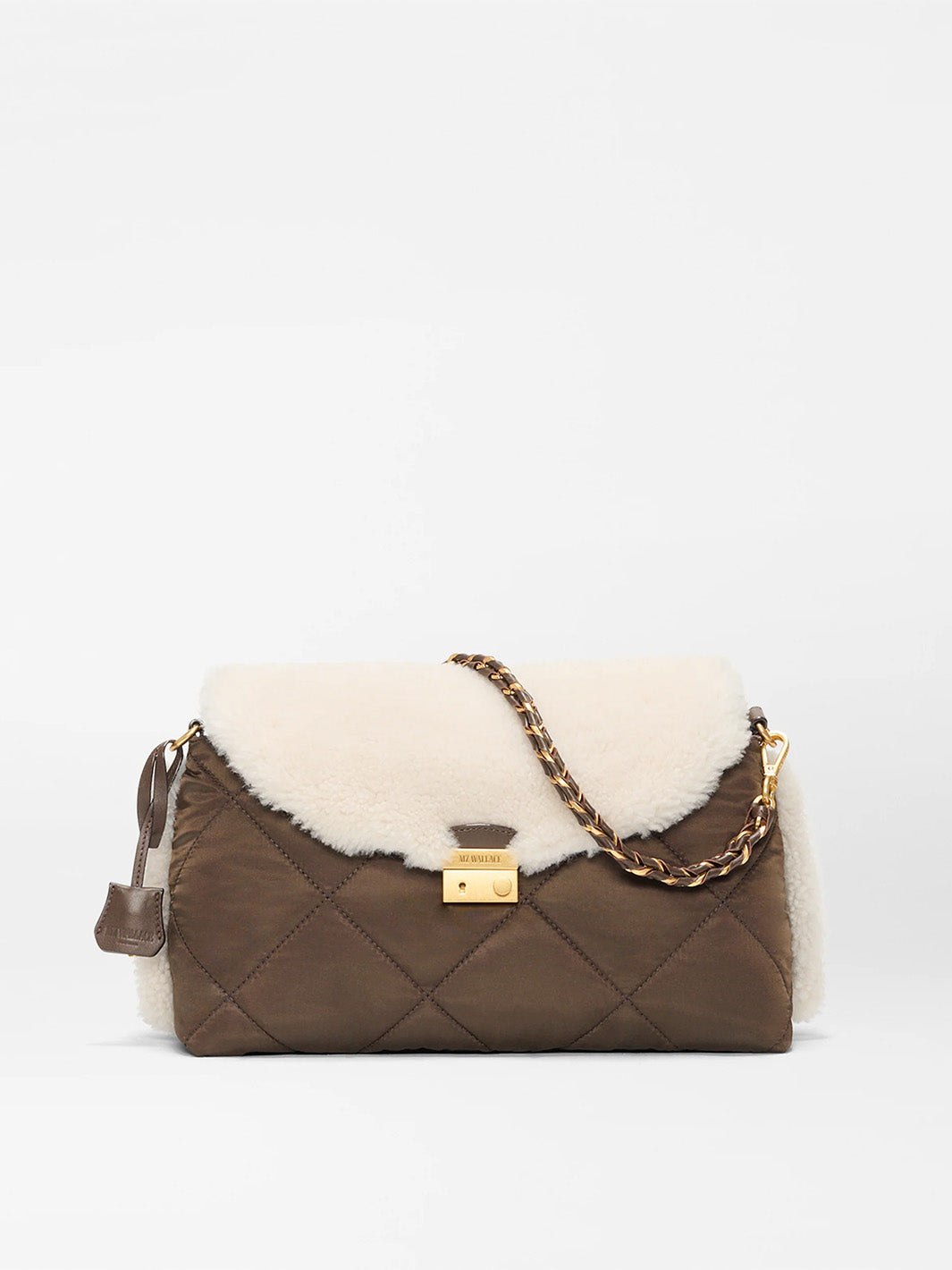 Crosby Lock Shoulder in Shearling Walnut