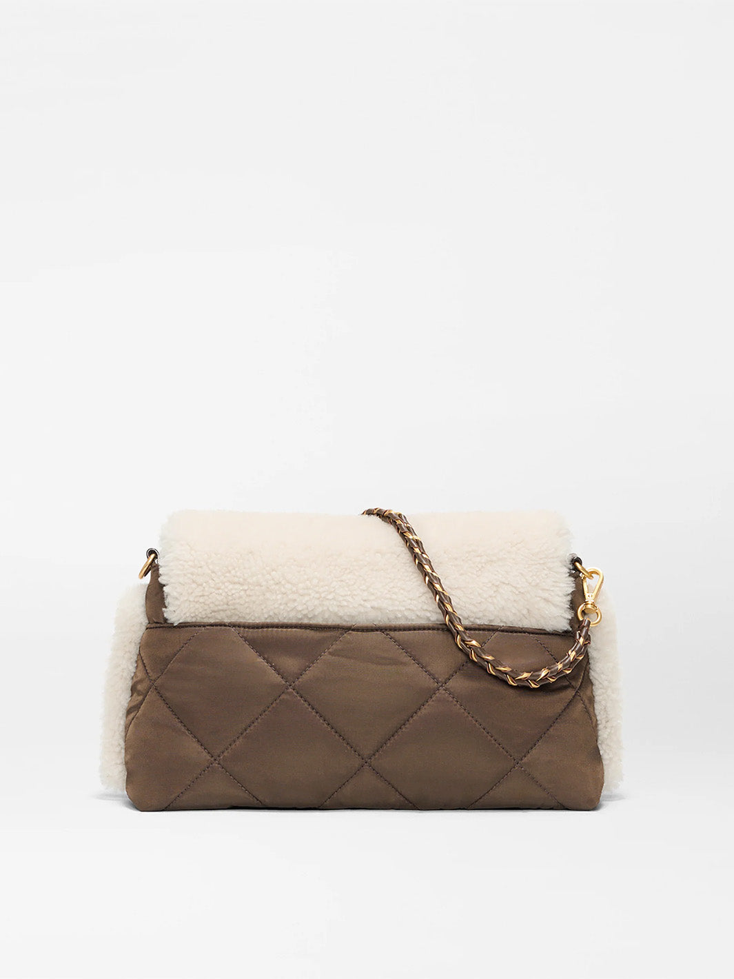 Crosby Lock Shoulder in Shearling Walnut