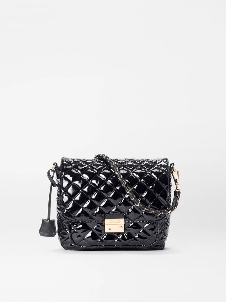 Crosby Lock Crossbody Medium in Black Lacquer