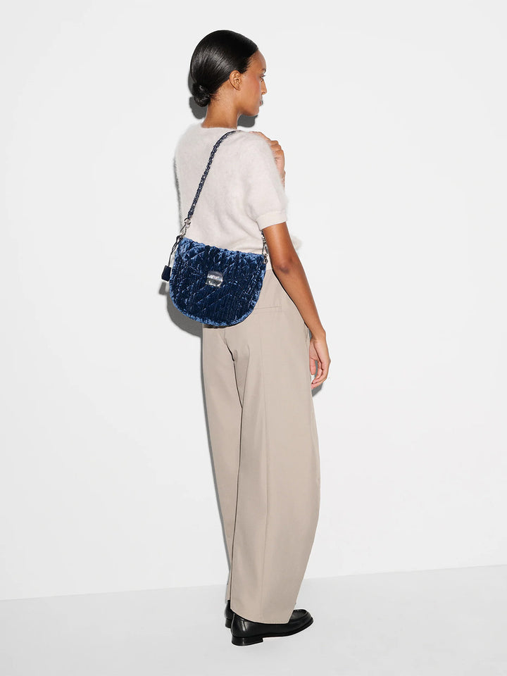 Crosby Lock Saddle in Midnight Velvet