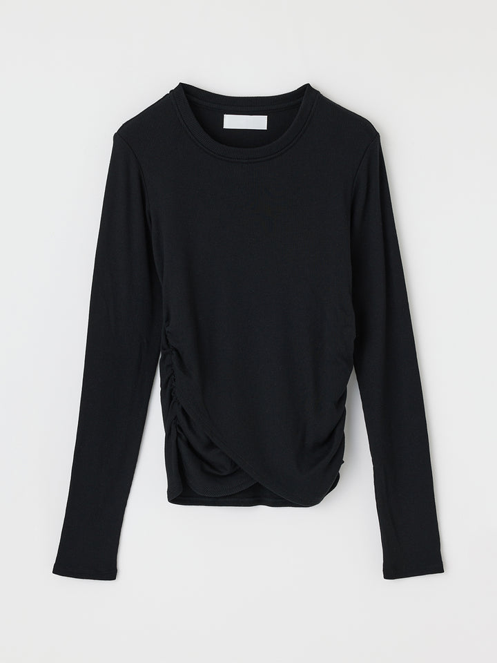 MV Crossover Hem Top in Black