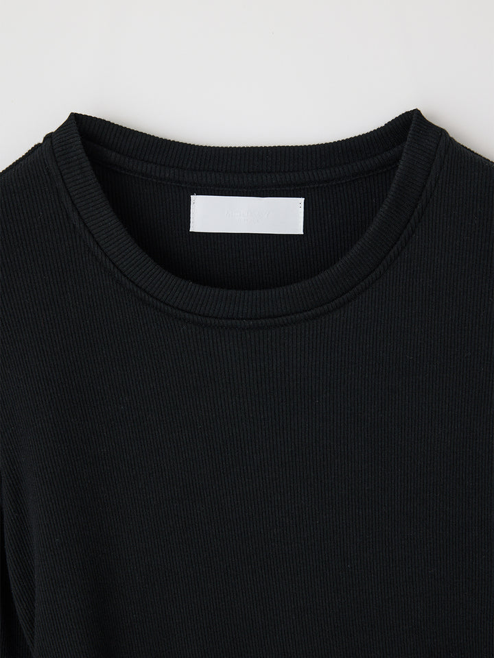 MV Crossover Hem Top in Black