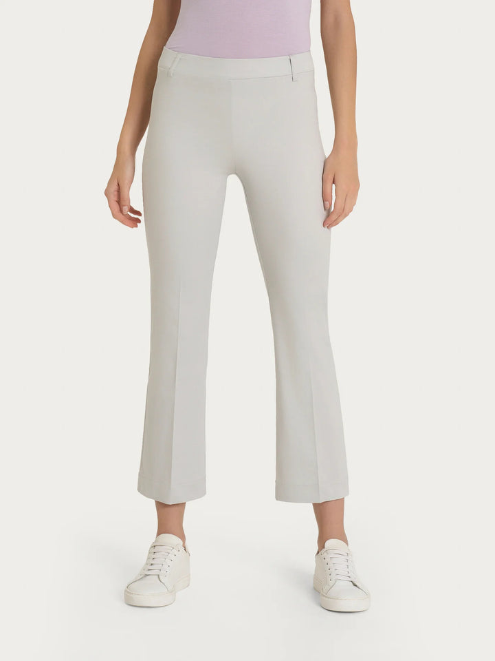 Satin Crop Flare Pant in Dawn