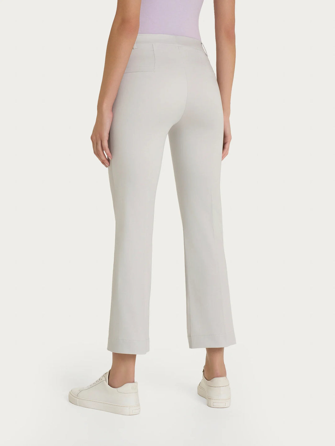 Satin Crop Flare Pant in Dawn