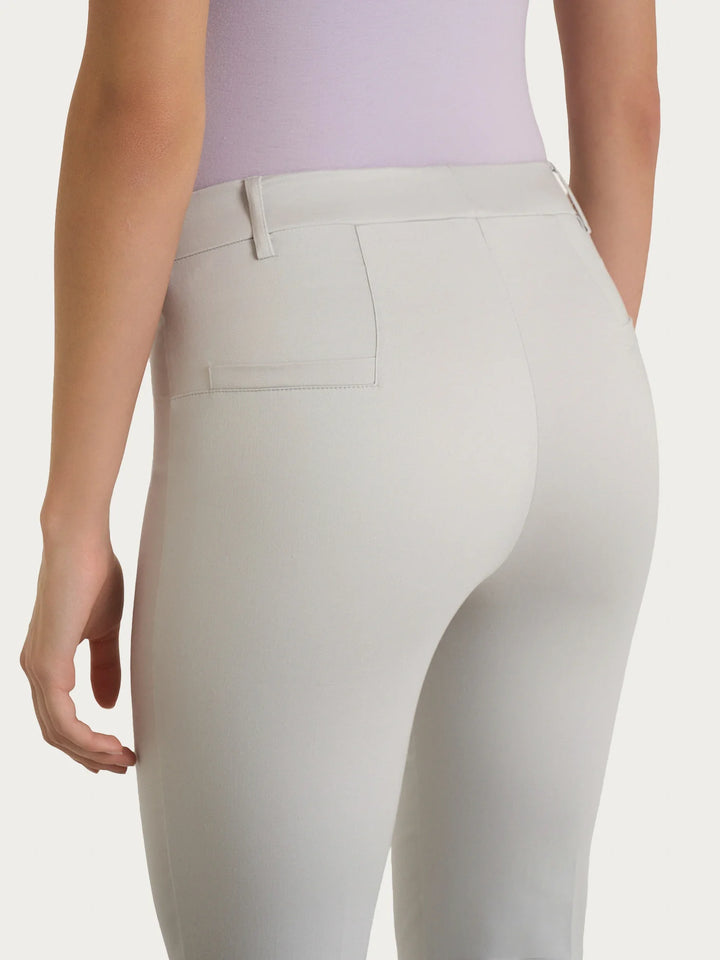 Satin Crop Flare Pant in Dawn