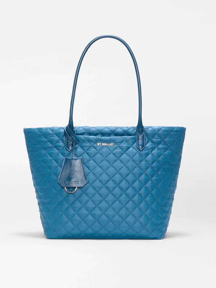 Medium Double Zip Cosmetic Bag in Atlantic Blue