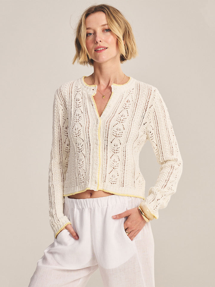Daisy Cardigan in Ivory