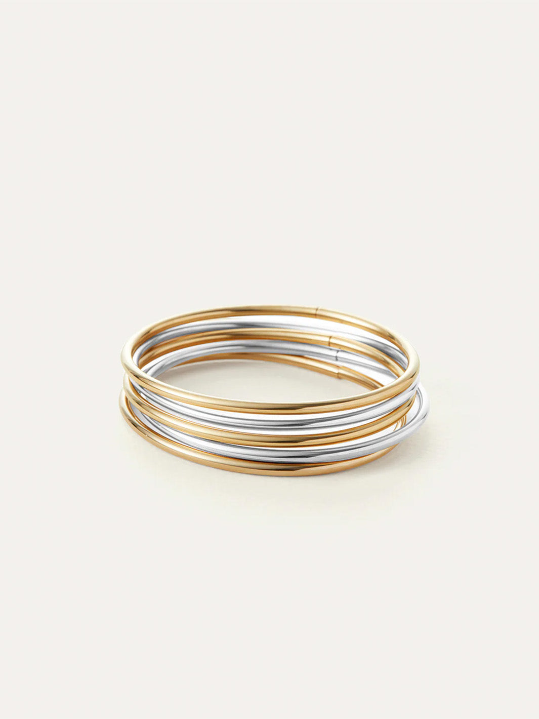 Dane Bangle Set of 5 in Two Tone