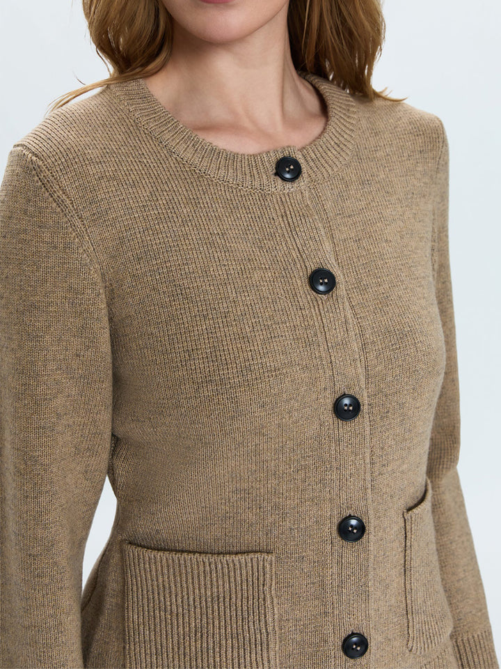 Dani Cardigan in Toasted Wheat