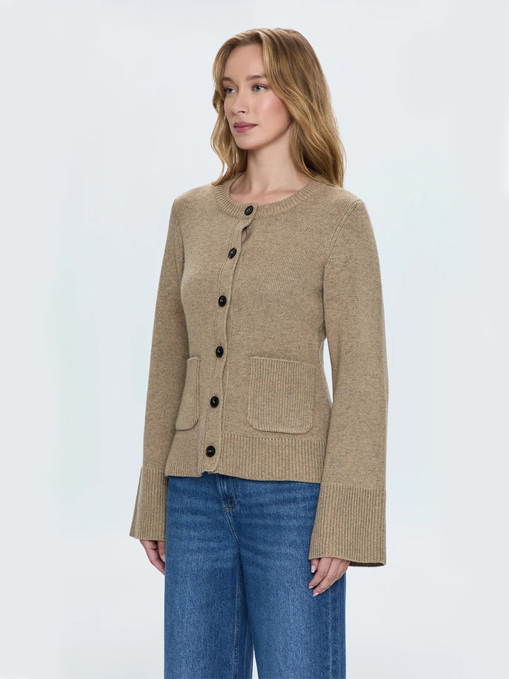 Dani Cardigan in Toasted Wheat