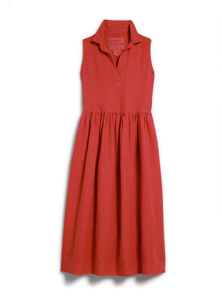 Daphne Popover Sleeveless Popover Dress in Summer Red