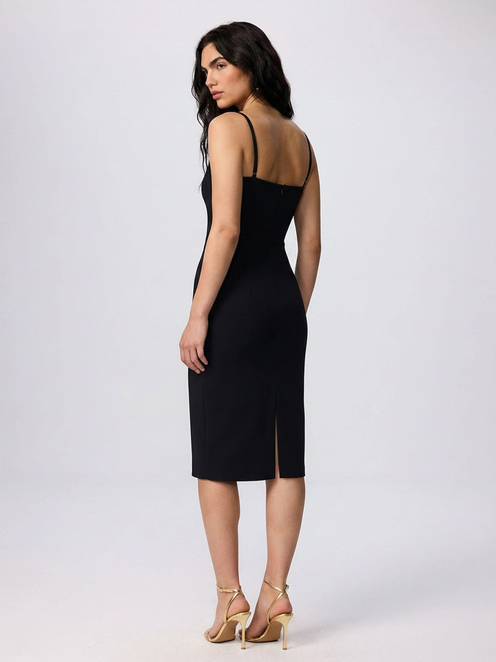 Daphne Corset Cami Dress in Black