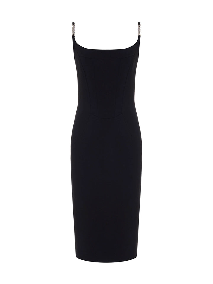 Daphne Corset Cami Dress in Black