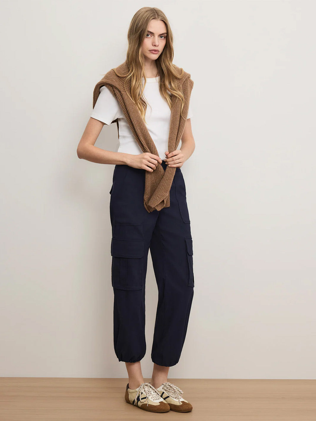 Dari Wide-Leg Cargo Pant in Navy