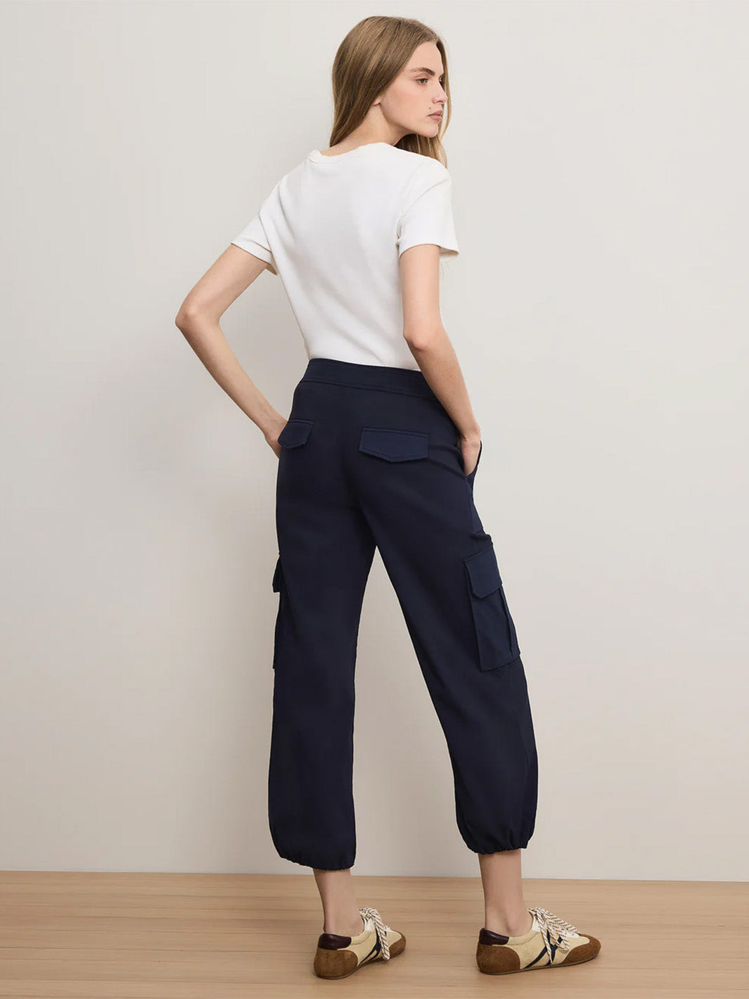 Dari Wide-Leg Cargo Pant in Navy