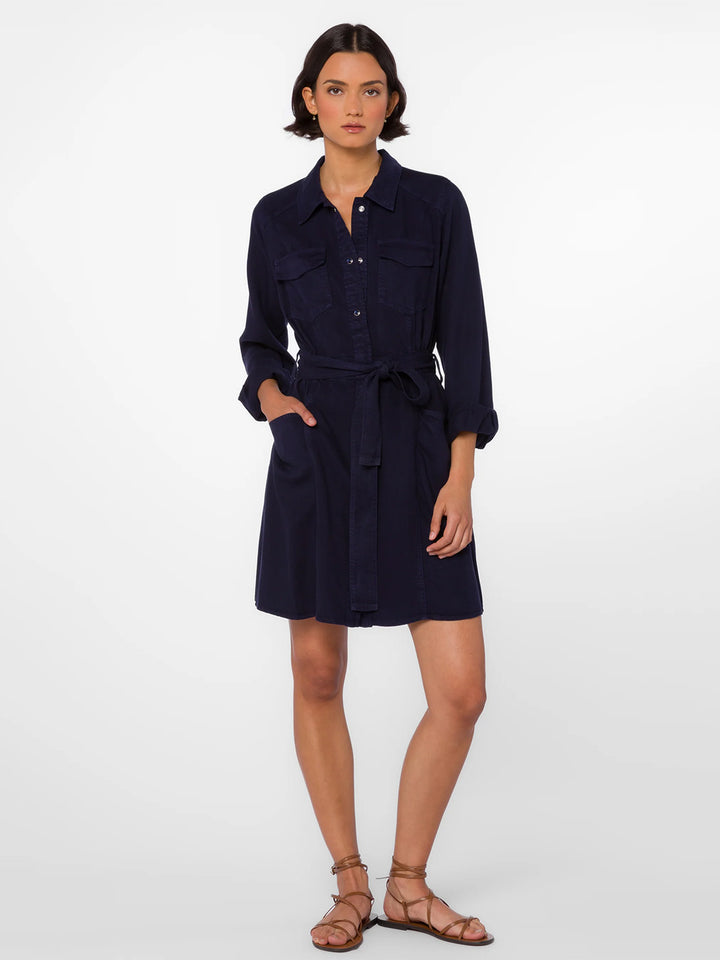 Deena Dress in  Dark Navy
