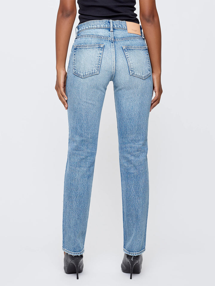 Deland Slim Straight Jean in Light Blue