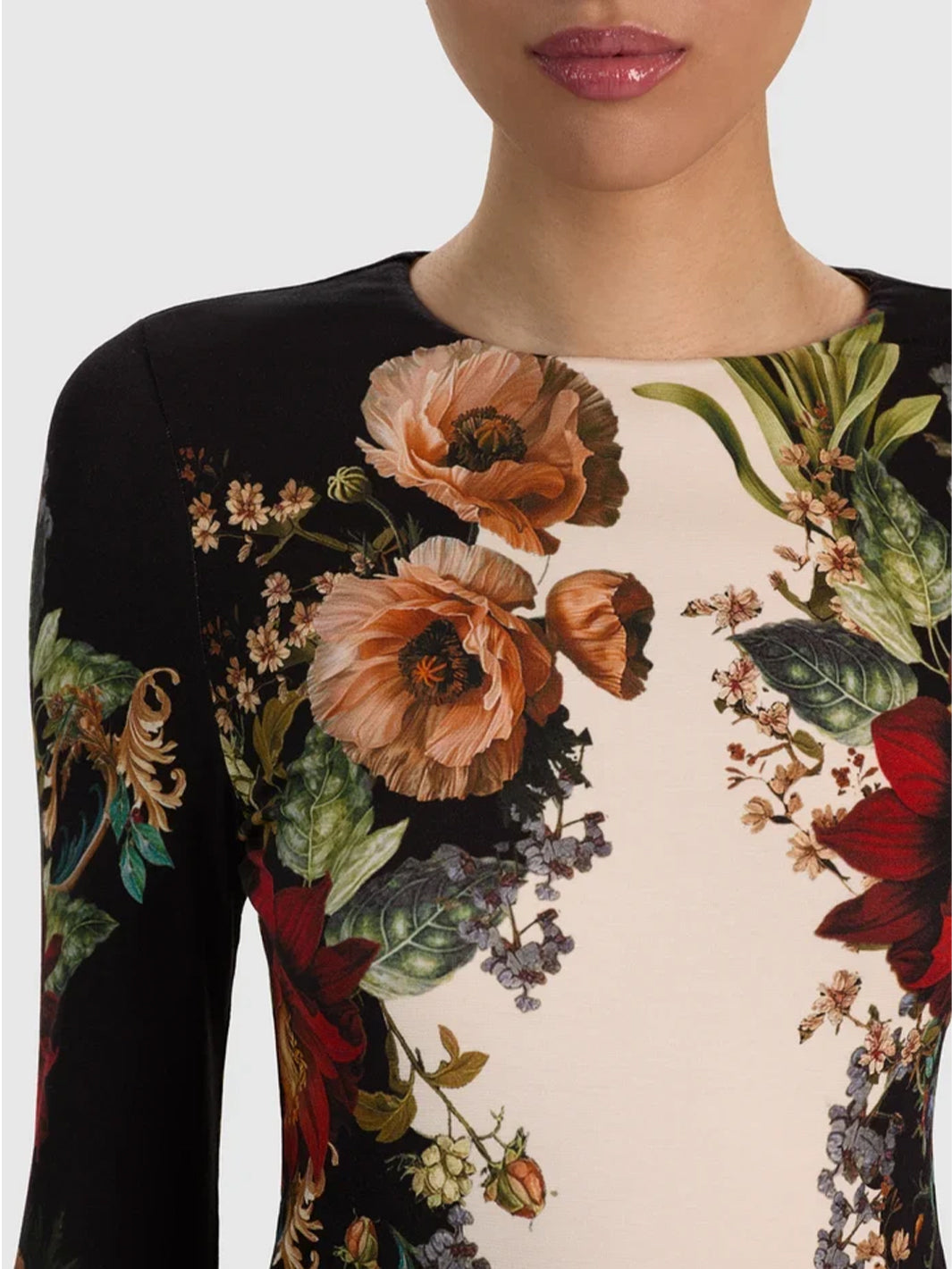 Delora Midi Dress in Floral Radiance