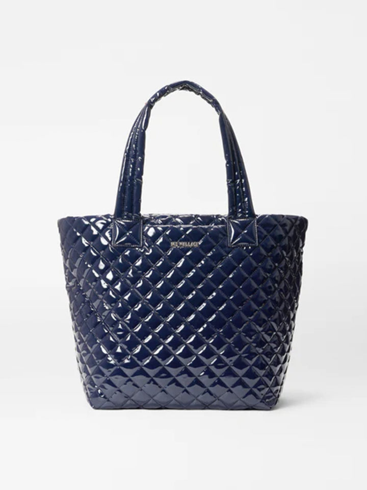 Medium Metro Tote Deluxe in Navy Lacquer