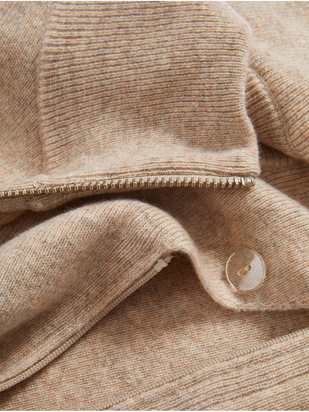 Uptown Merino Wool-Cashmere Dickey in Oat