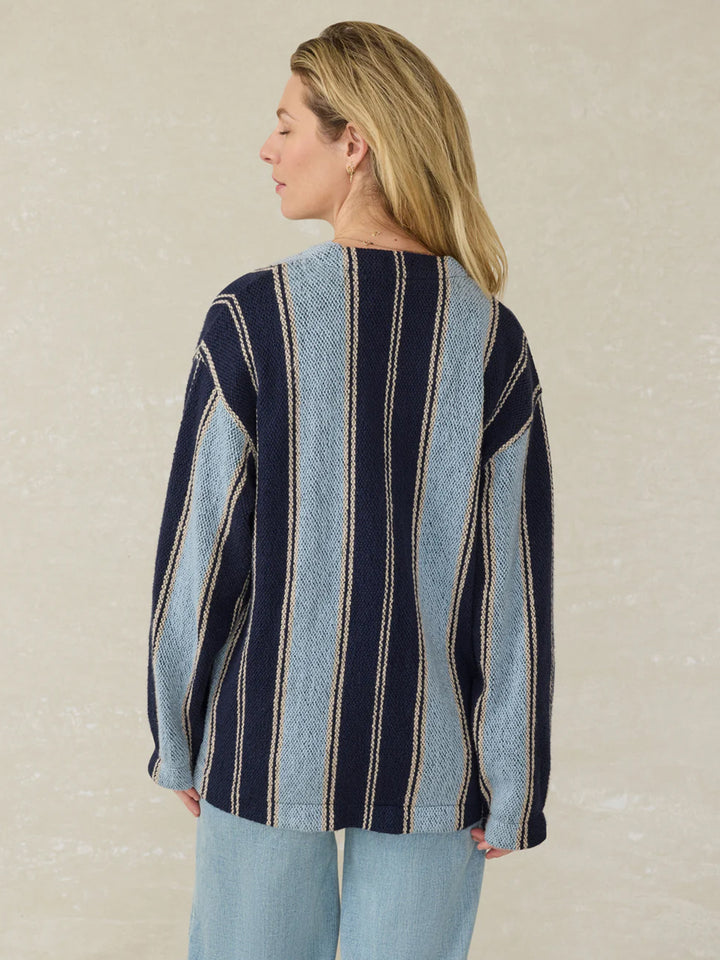 Dockside Cardigan in Tide Line Stripe