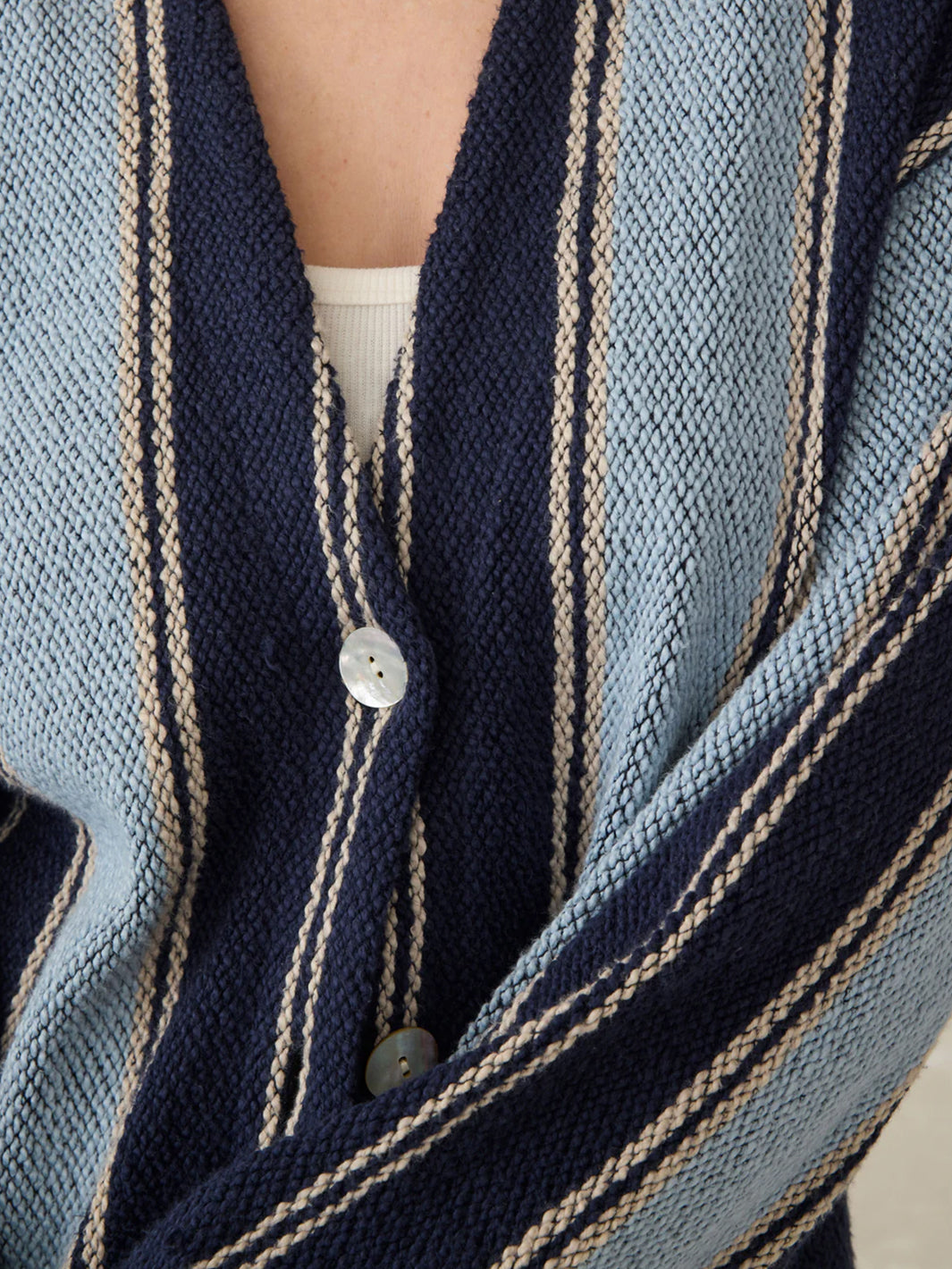 Dockside Cardigan in Tide Line Stripe