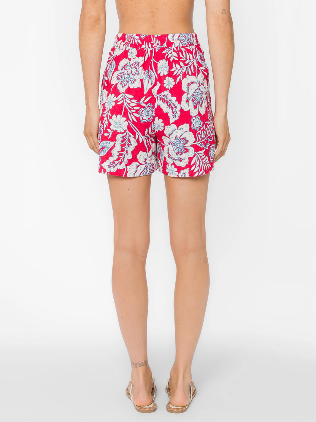 Donald Floral Shorts in Raspberry Floral Garden