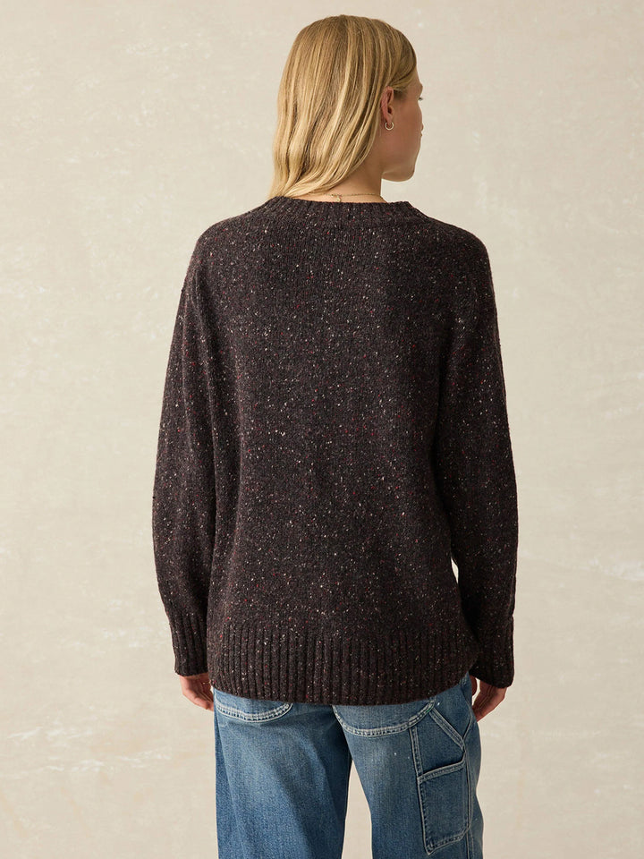 Donegal Driftwood Sweater in Blackberry