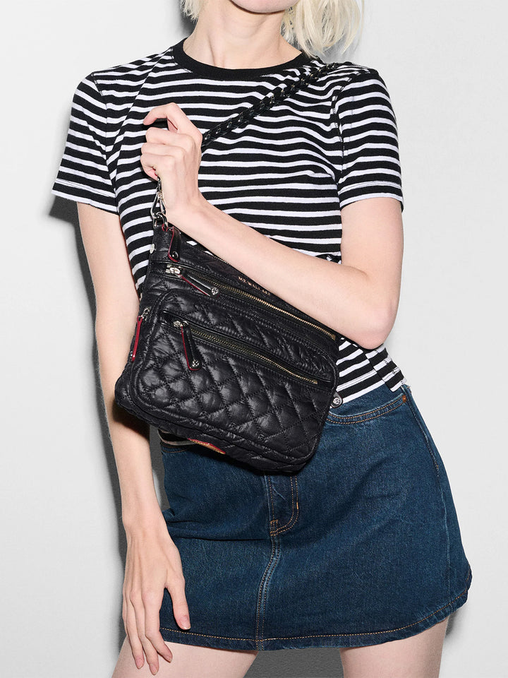 Downtown Crosby Crossbody in Black