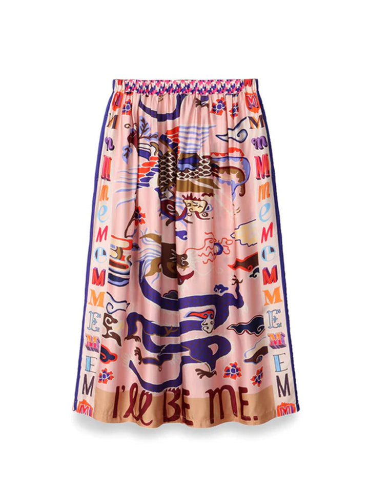 Joy Dragon Printed Skirt