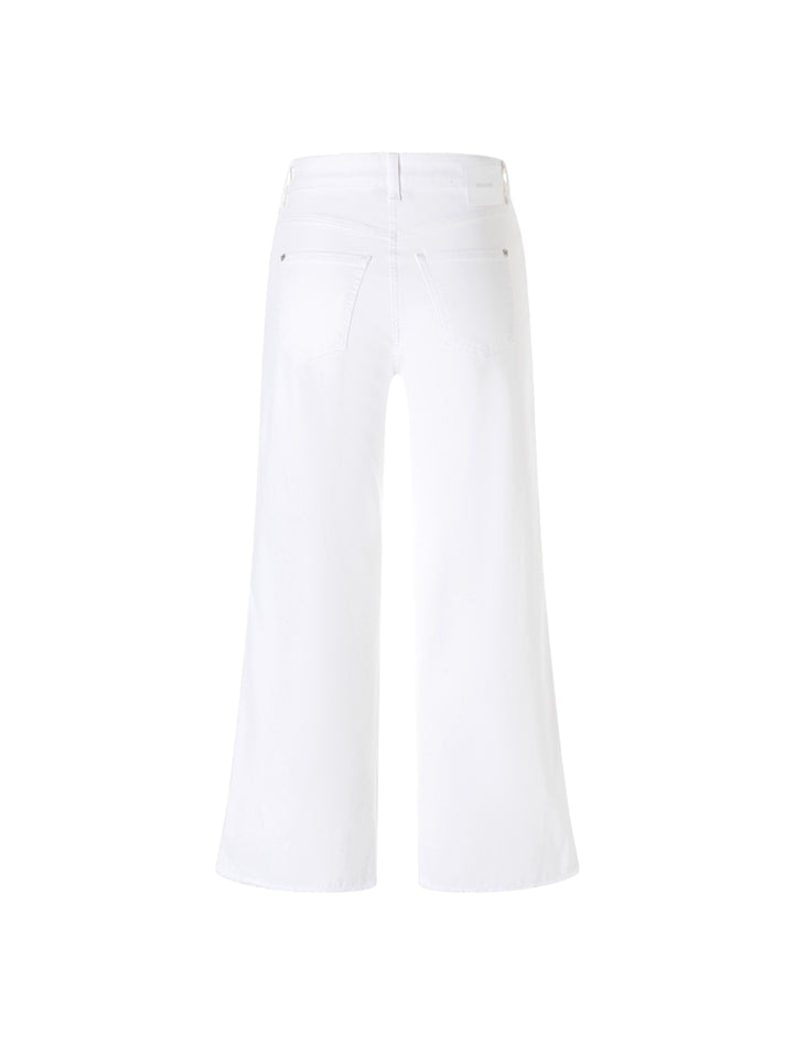 Dream Wide Crop Wonder Light Denim in White Denim