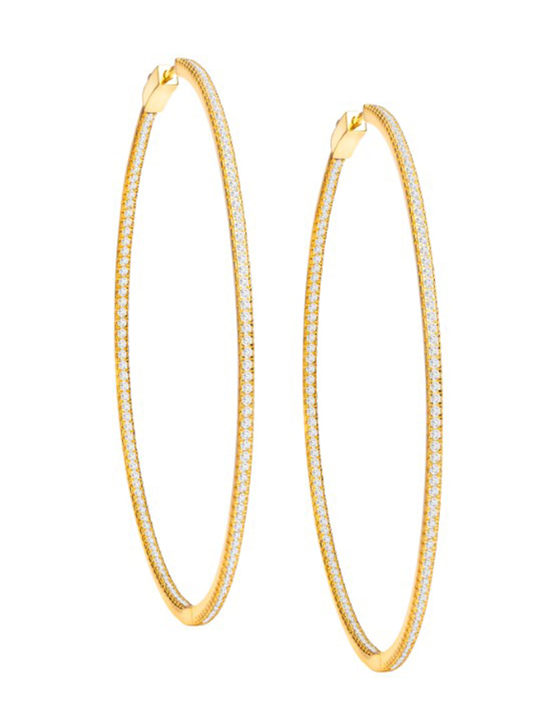 Large Hoops in Gold