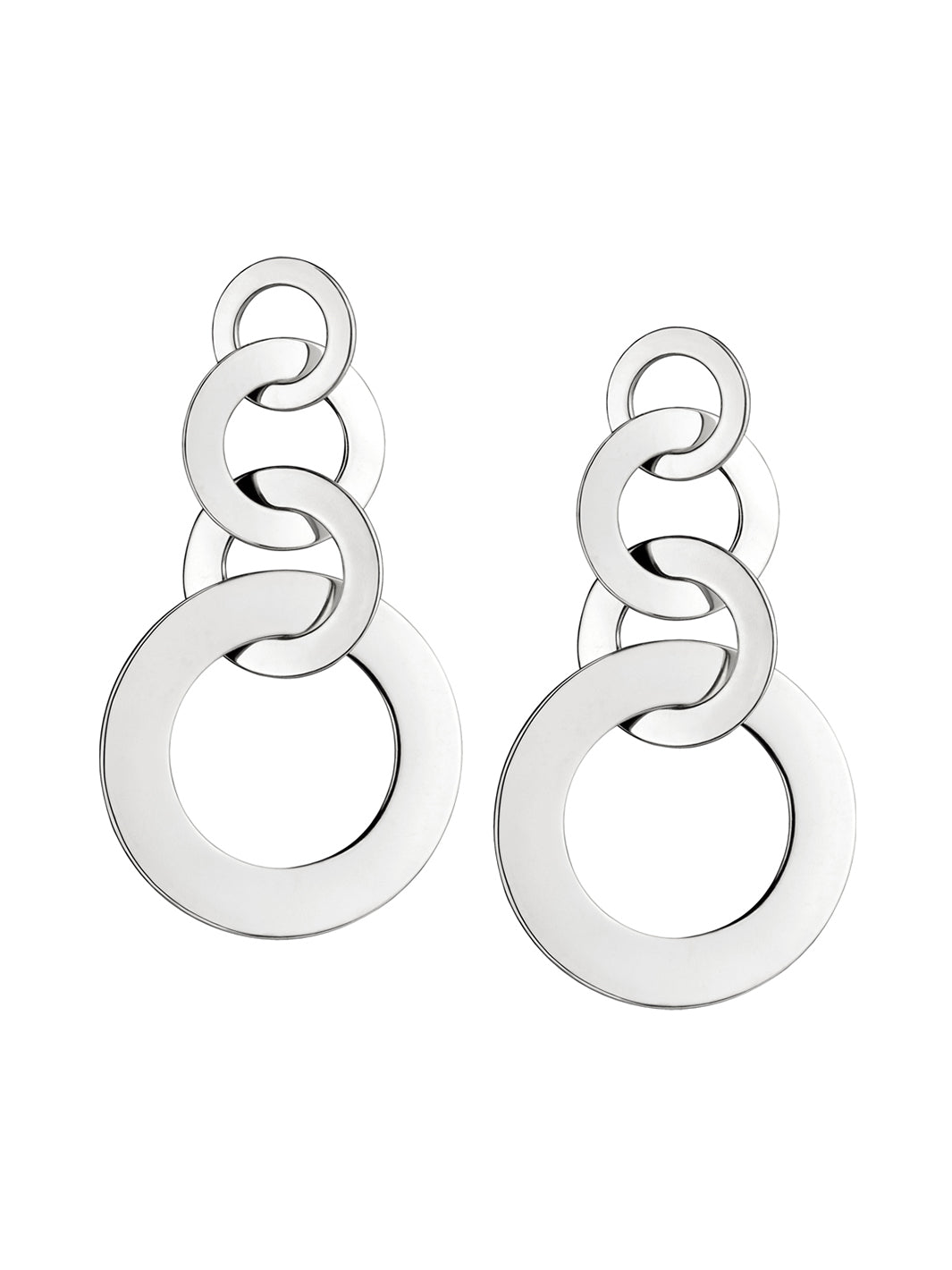 Multi Hoop Earrings in Silver