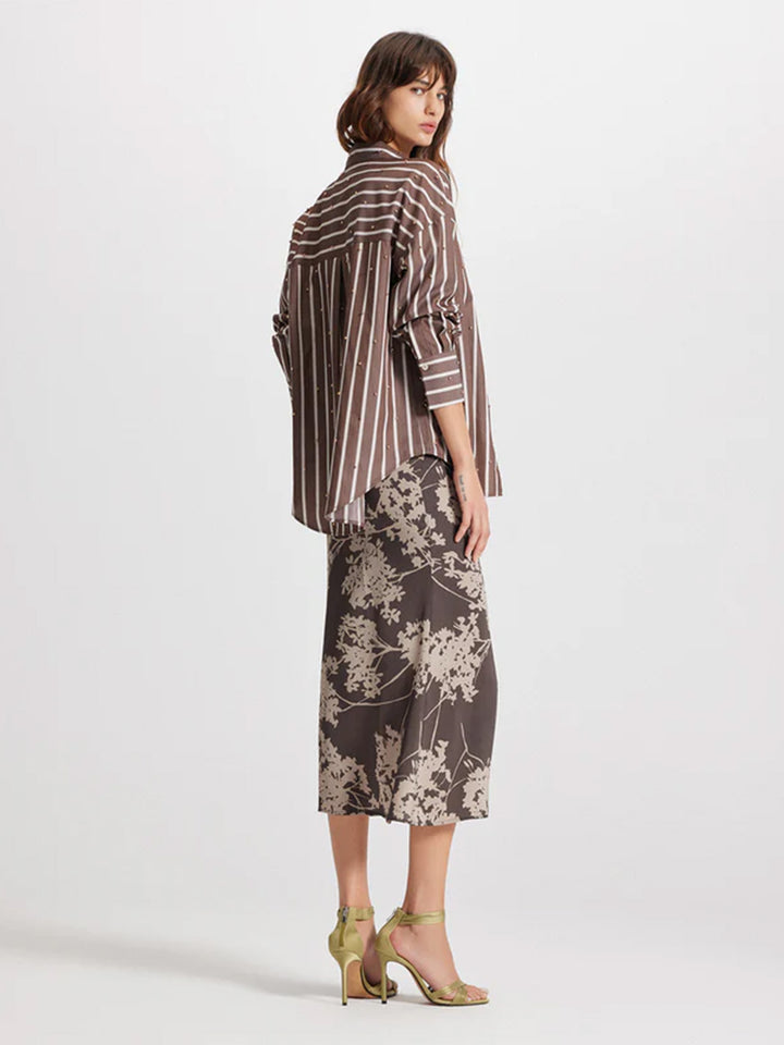 Echo Pearly Shirt in Koffee/Gold